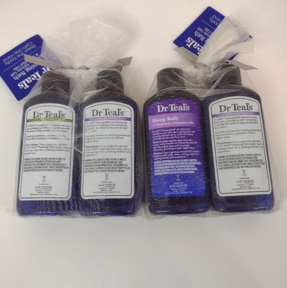 Dr Teal's. Foaming Bath with pure Epsom salt & Essentials oils set of 4 - Picture 4 of 11